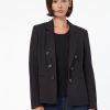 Jones New York Modern Compression Faux Double Breasted Jacket