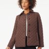 Jones New York Five-Button Quilted Jacket