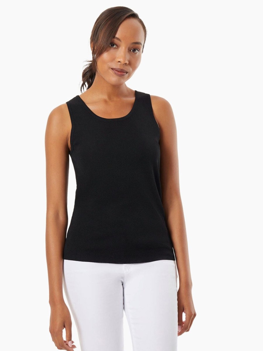 Jones New York Scoop Neck Knit Tank Top