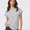 Jones New York Plus Size Striped Pique Pullover Tee