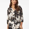 Jones New York Printed Satin Twill Kelly Blouse