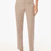 Jones New York Plaid Fly-Front Slim Leg Pants