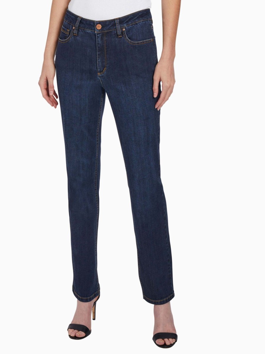 Jones New York Lexington Straight Leg Jeans, Indigo Westpoint Wash