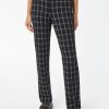 Jones New York Plaid Lexington Straight-Leg Ponte Pant