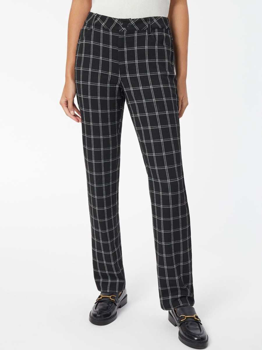 Jones New York Plaid Lexington Straight-Leg Ponte Pant