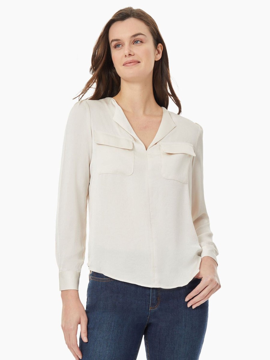 Jones New York Simplified Utility Blouse