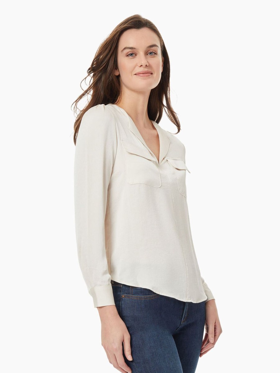 Jones New York Simplified Utility Blouse