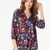 Jones New York Chiffon V-Neck Kelly Blouse