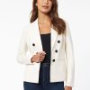 Jones New York Modern Compression Faux Double Breasted Jacket