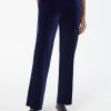 Jones New York Pull-On Velour Straight Leg Pants