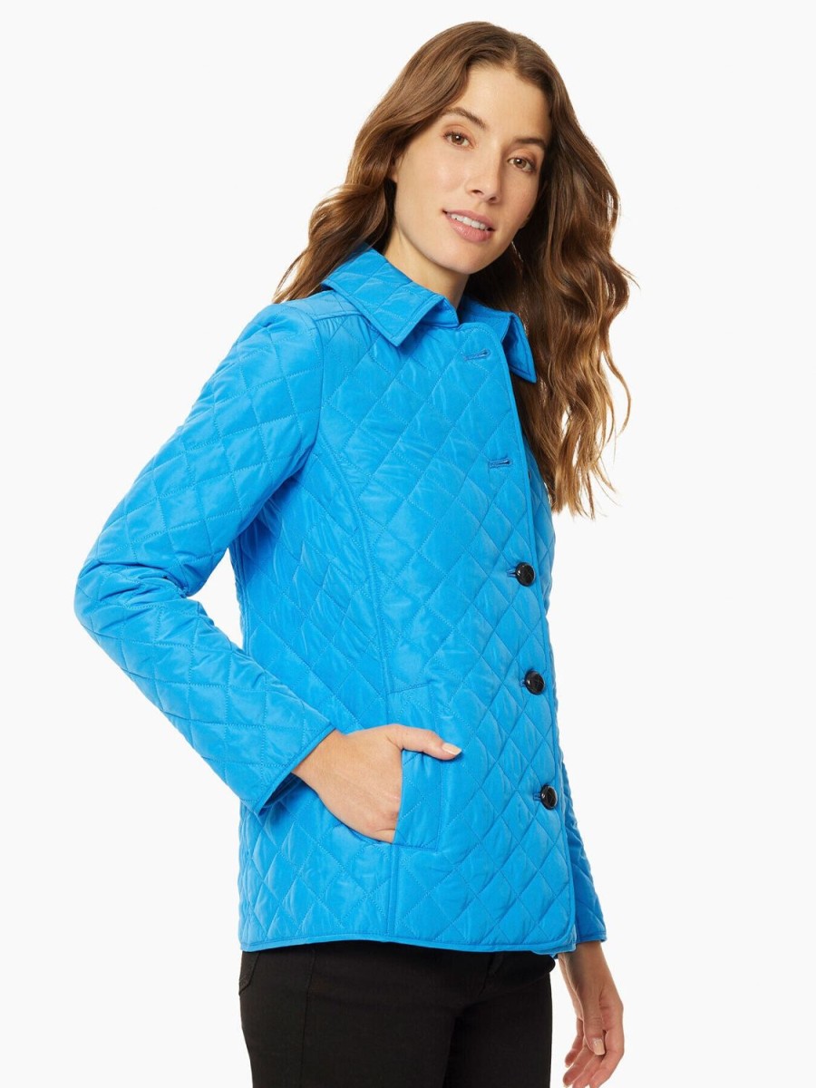 Jones New York Five-Button Quilted Jacket