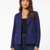 Jones New York Modern Compression Faux Double Breasted Jacket