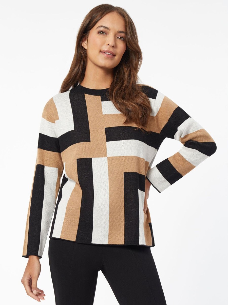 Jones New York Geo Side Slit Tunic