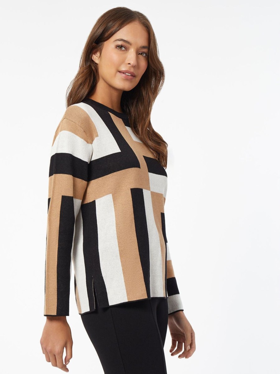 Jones New York Geo Side Slit Tunic