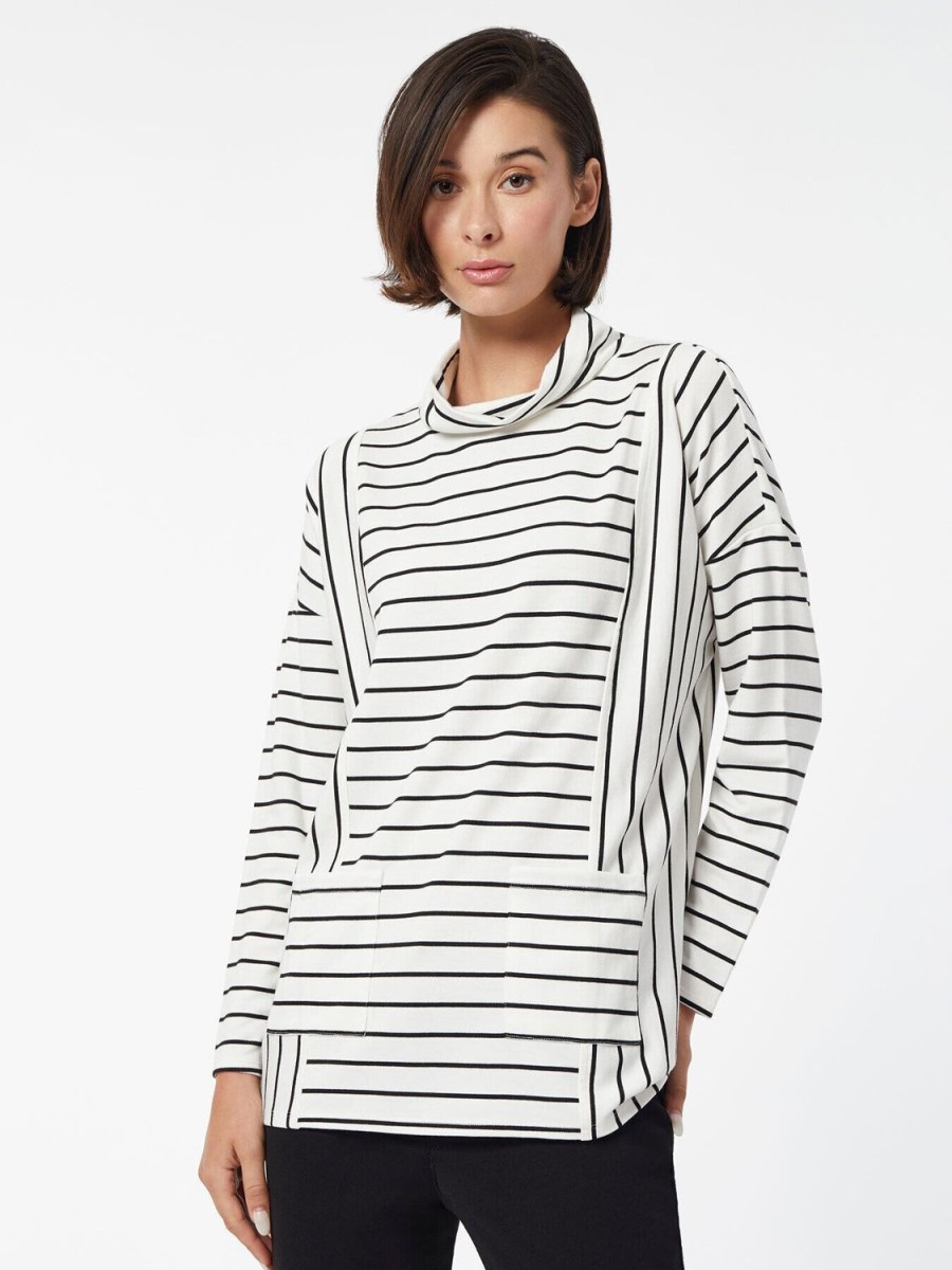 Jones New York Mock-Neck Dolman Pullover