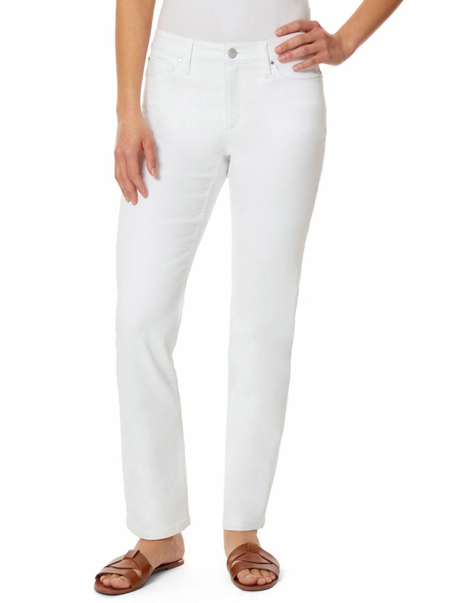 Jones New York Lexington Straight Leg Jeans, Soft White