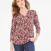 Jones New York Plus Size Keyhole Neckline Moss Crepe Top