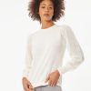 Jones New York Long Sleeve Puff Sleeve Knit Top