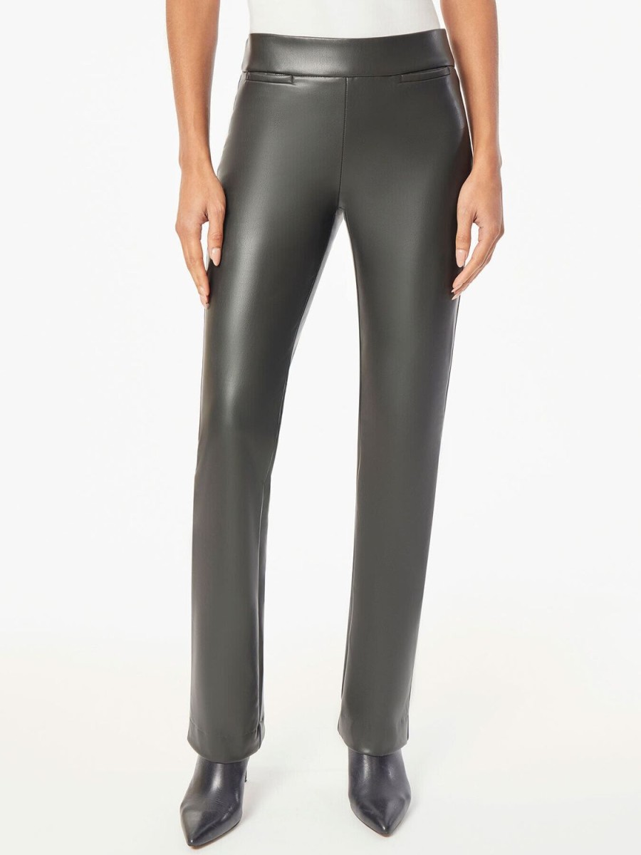 Jones New York Vegan Leather Pull-On Pants