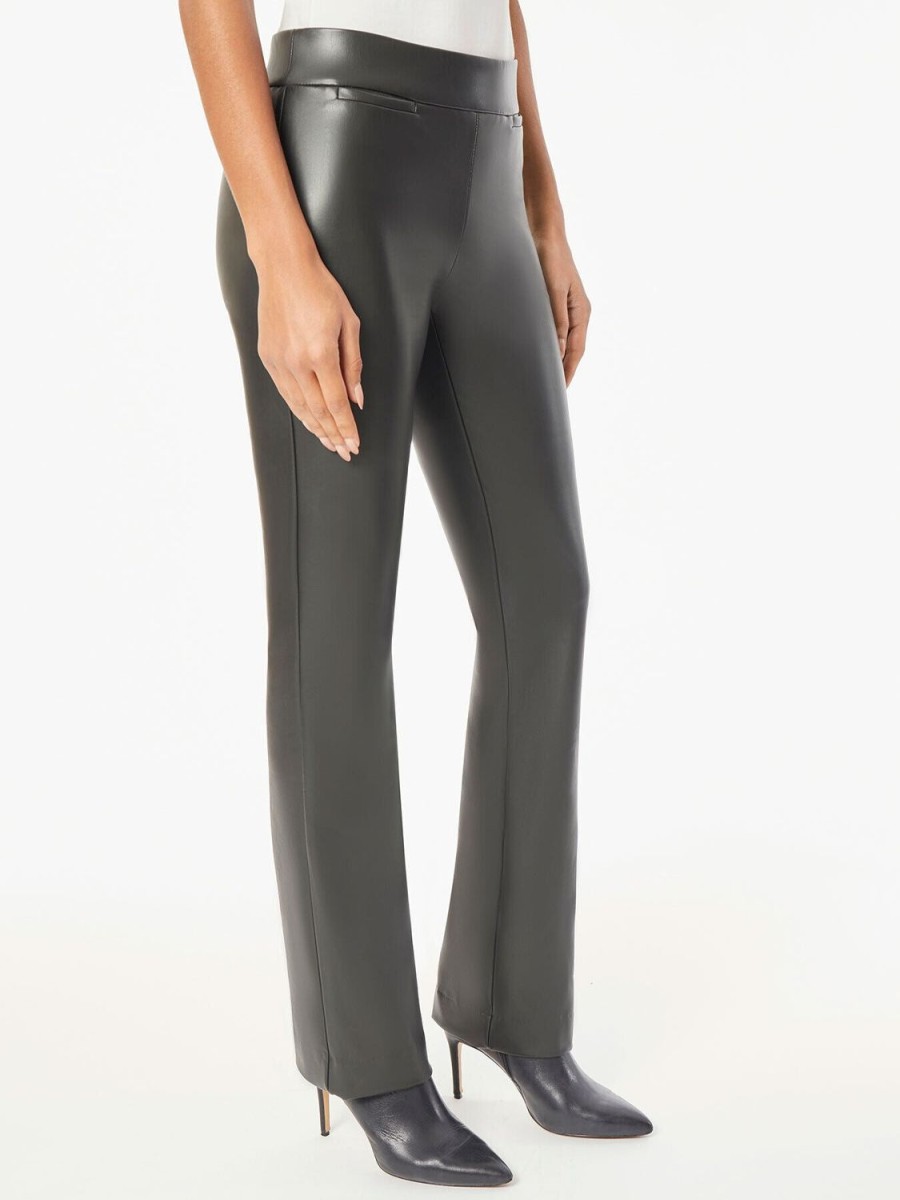 Jones New York Vegan Leather Pull-On Pants