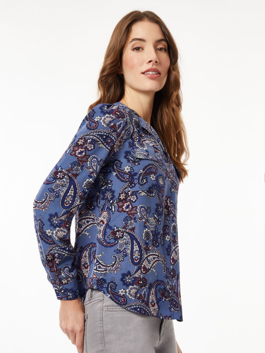 Jones New York Simplified Utility Blouse