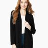 Jones New York Plus Size Open-Front Ribbed Trim Knit Cardigan