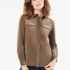 Jones New York Corduroy Snap-Front Utility Shirt