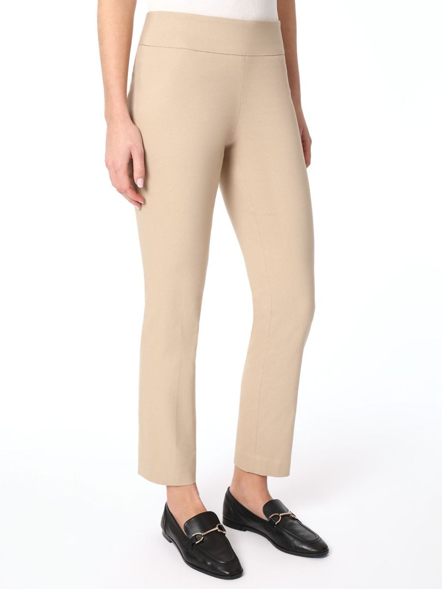 Jones New York Solid Stretch Pull-On Straight Leg Pant