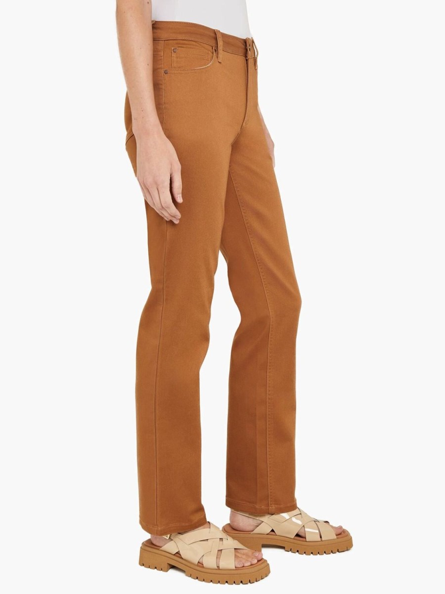 Jones New York Plus Size Denim Lexington Straight Leg Pant, Caramel