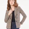 Jones New York Plus Size Classic Plaid Double-Breasted Jacket