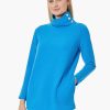 Jones New York Button Detail Fleece Turtleneck Tunic