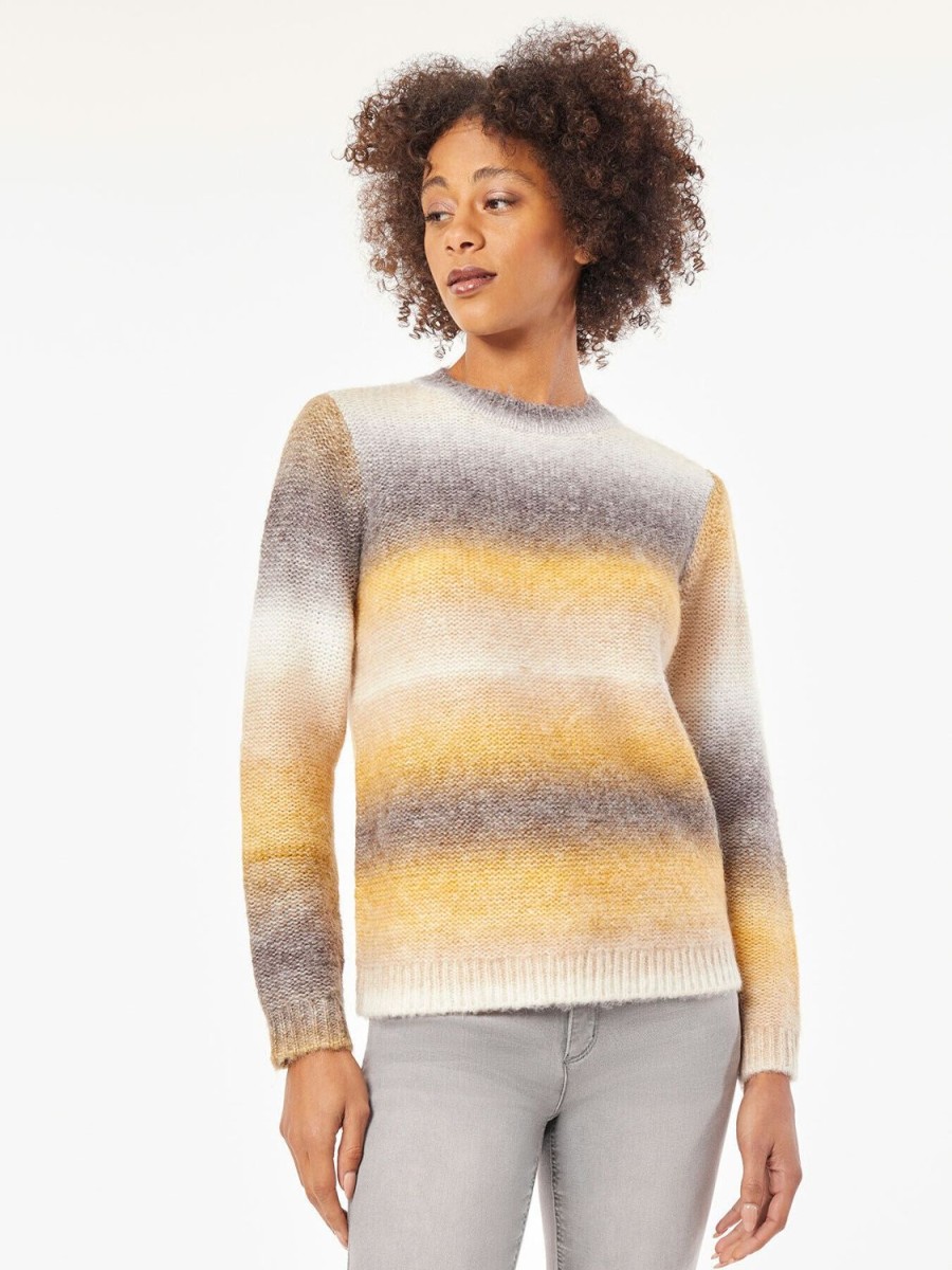 Jones New York Relaxed Stripe Crewneck Sweater