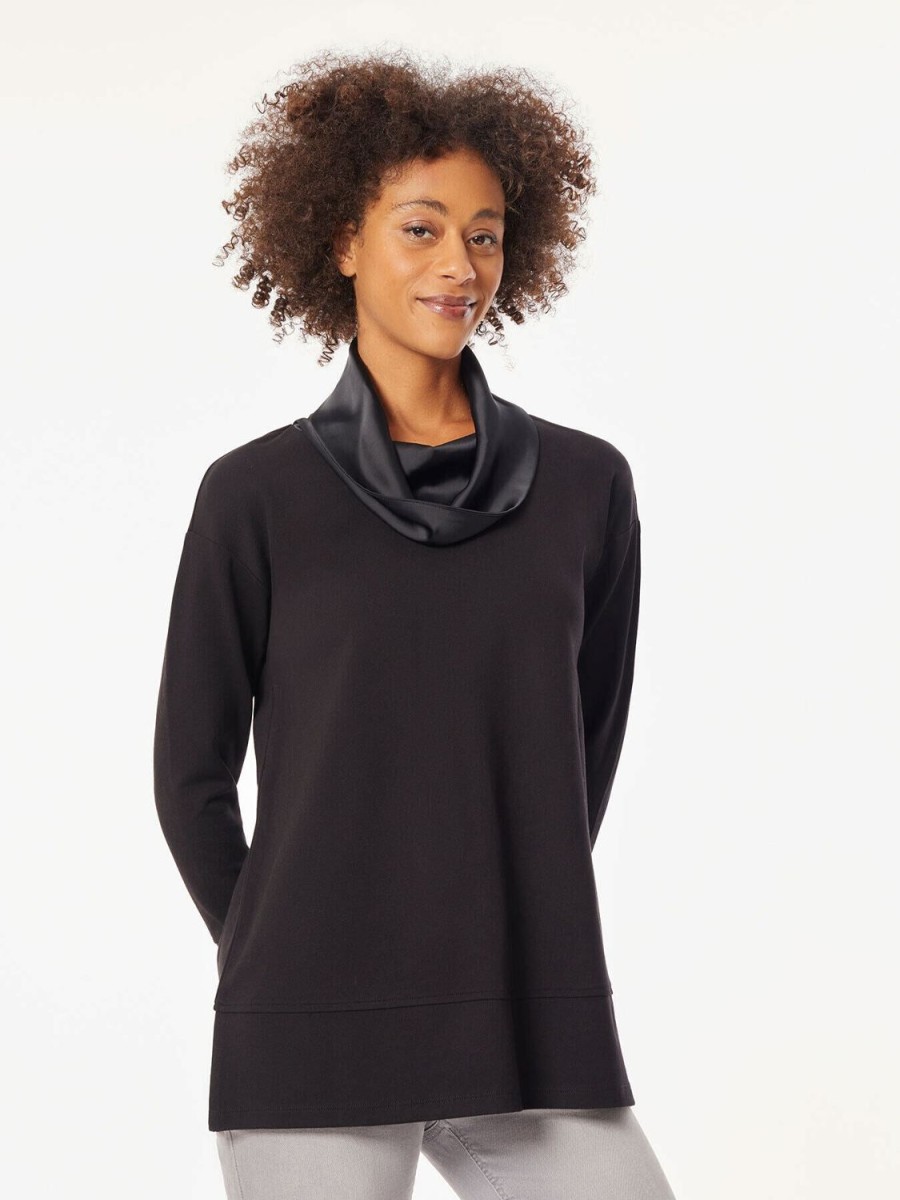 Jones New York Serenity Knit Cowl Neck Tunic