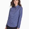 Jones New York Dotted Easy-Care Oxford Button-Up Shirt