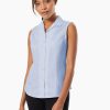 Jones New York Easy-Care Sleeveless Button-Up Shirt