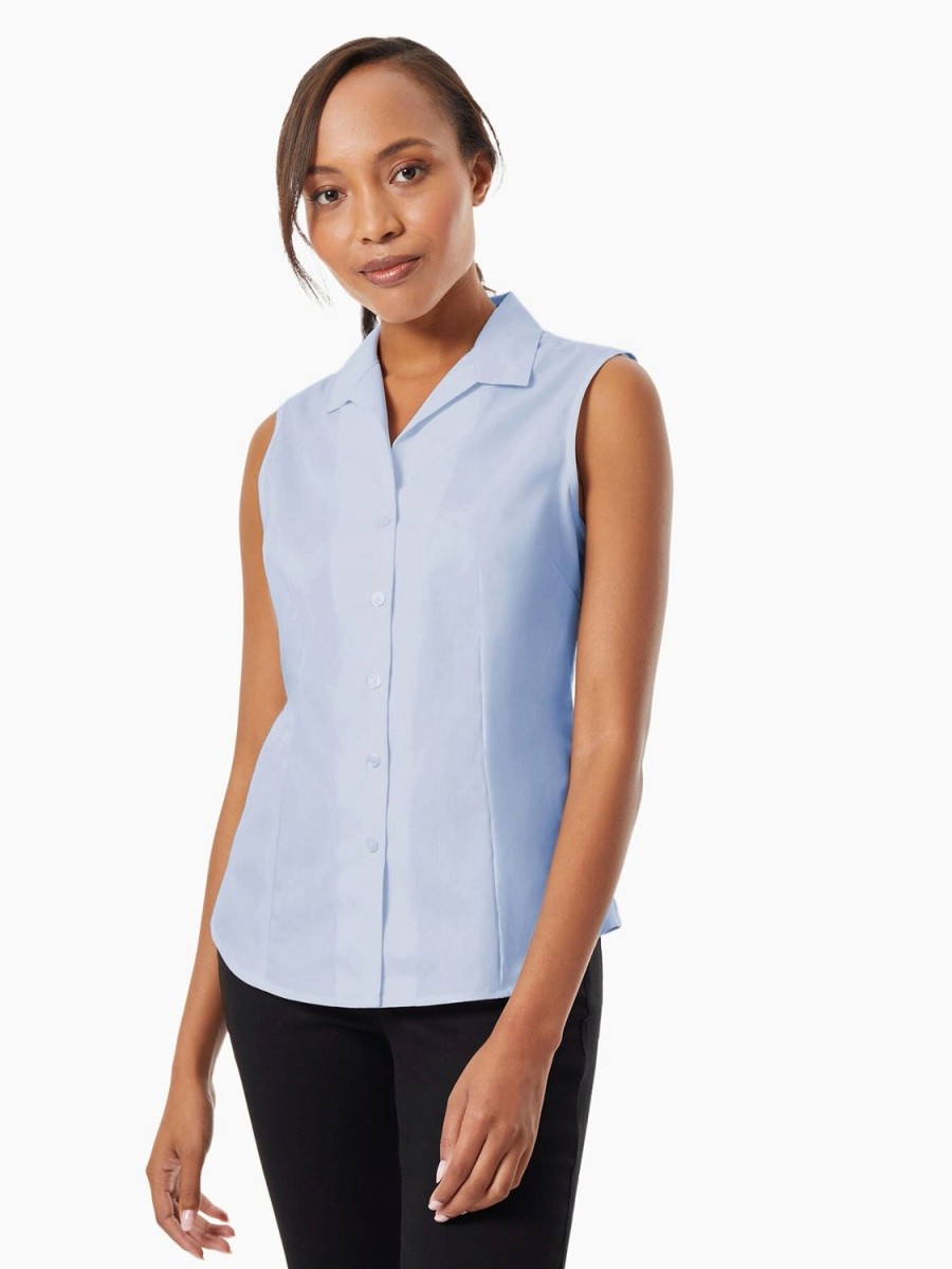 Jones New York Easy-Care Sleeveless Button-Up Shirt