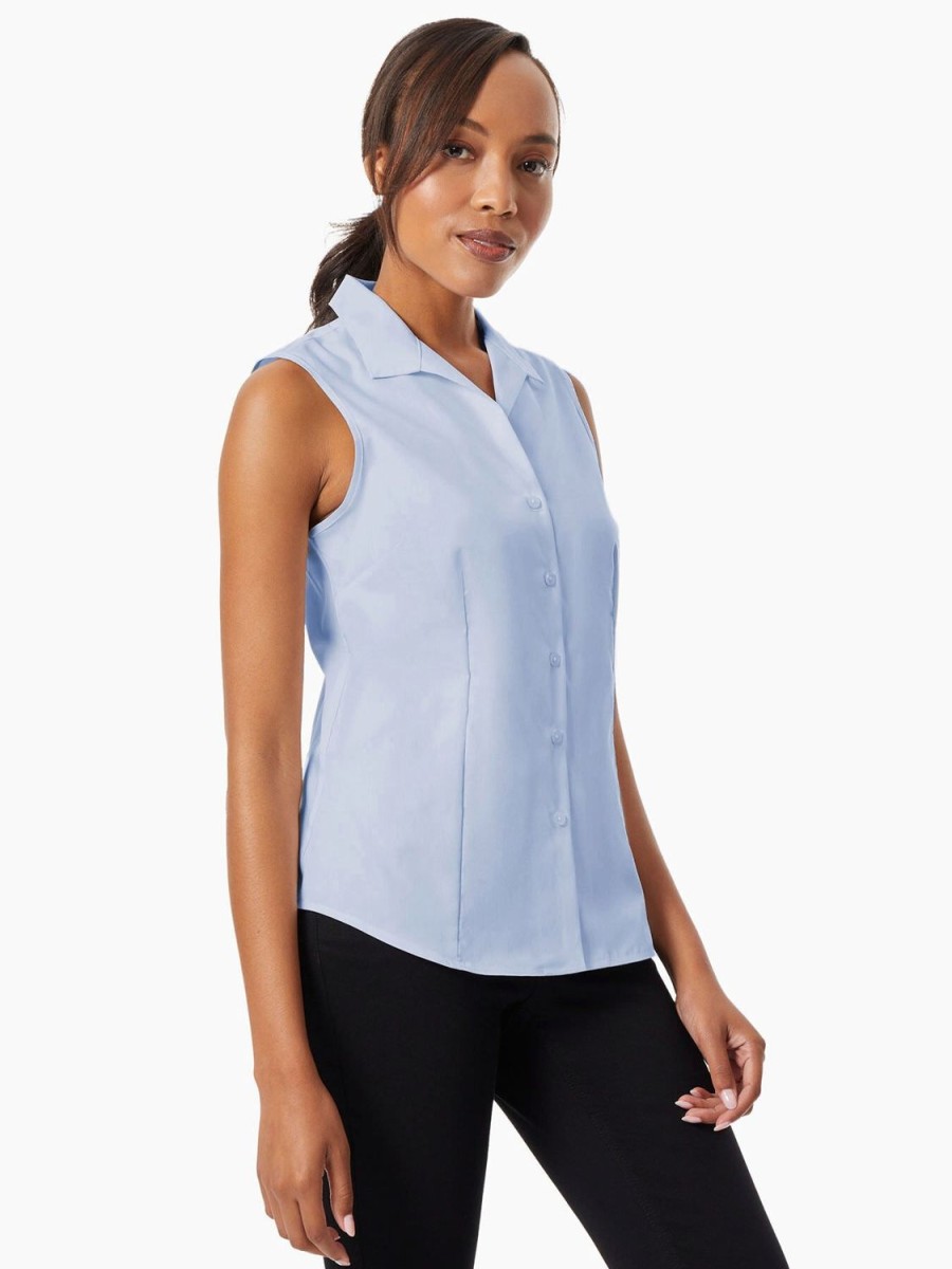 Jones New York Easy-Care Sleeveless Button-Up Shirt