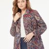 Jones New York Snap-Front Quilted Patch Pocket Coat