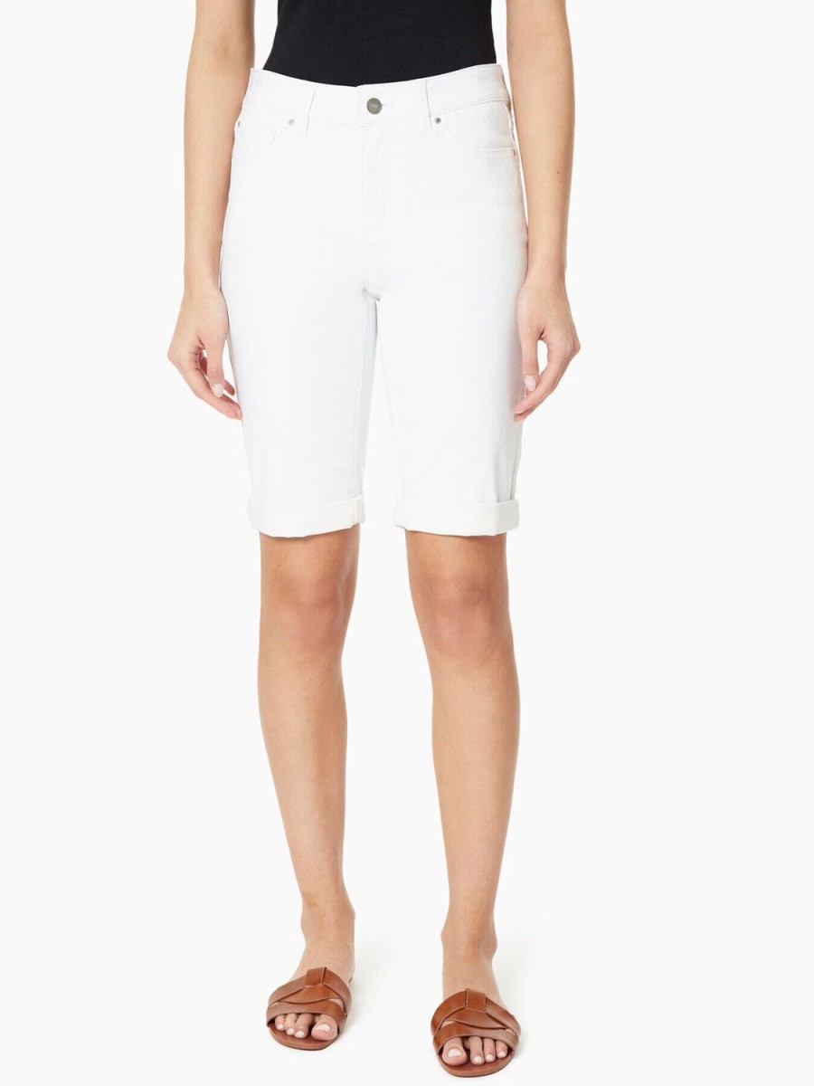 Jones New York Lexington Soft White Bermuda Shorts