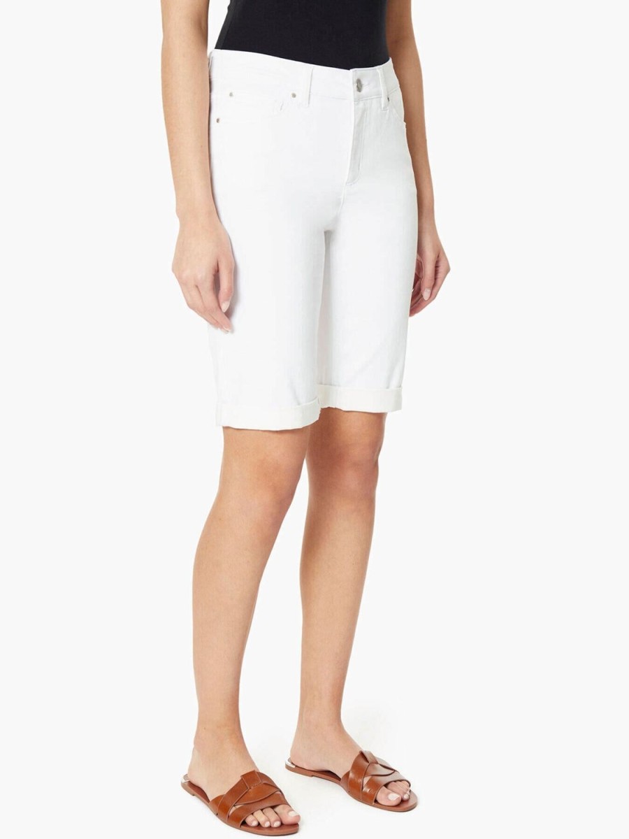 Jones New York Lexington Soft White Bermuda Shorts