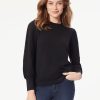 Jones New York Long Sleeve Puff Sleeve Knit Top