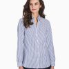 Jones New York Striped Easy-Care Button-Up Shirt