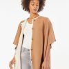 Jones New York Button Front Knit Poncho