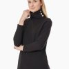 Jones New York Button Detail Fleece Turtleneck Tunic