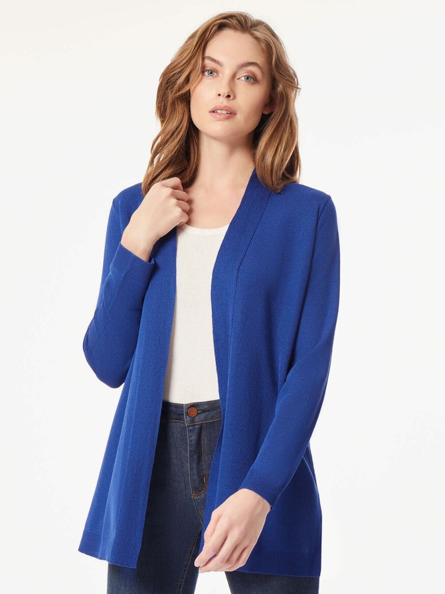 Jones New York V-Neck Open Cardigan